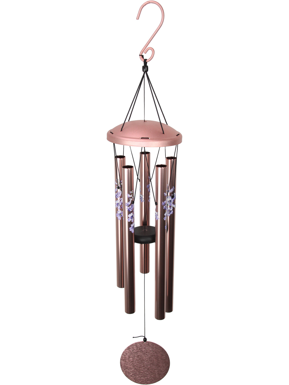 Flower Print Tuned Wind Chime (Rose Gold)